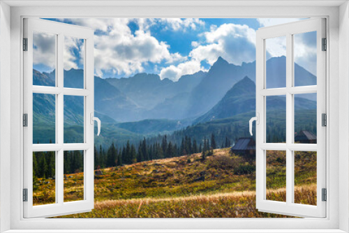 Fototapeta Naklejka Na Ścianę Okno 3D - Hala Gasienicowa in Tatra Mountains - panorama