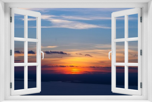 Fototapeta Naklejka Na Ścianę Okno 3D - evening sky