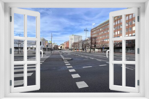 Fototapeta Naklejka Na Ścianę Okno 3D - street in the city of Helsingborg