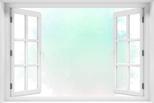 Fototapeta Naklejka Na Ścianę Okno 3D - Vibrant Blue and Green Watercolor Cloud
