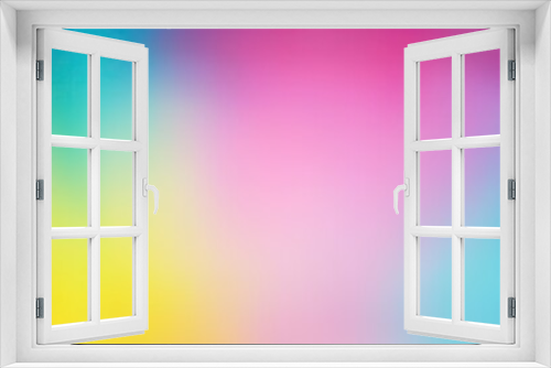 Blurred pastel palette. Aquamarine, pink, yellow, azure, turquoise gradient. Colour array. Banner, web design, template. Space for text. Simplicity. Colored gradation. Subtle tonal transition