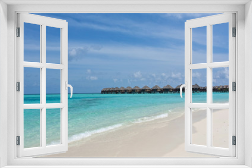Fototapeta Naklejka Na Ścianę Okno 3D - water villa, maldives