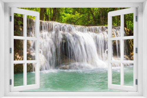 Fototapeta Naklejka Na Ścianę Okno 3D - Huay Mae khamin waterfall