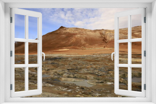 Fototapeta Naklejka Na Ścianę Okno 3D - Viewpoint in the Krafla Volcanic System, Iceland