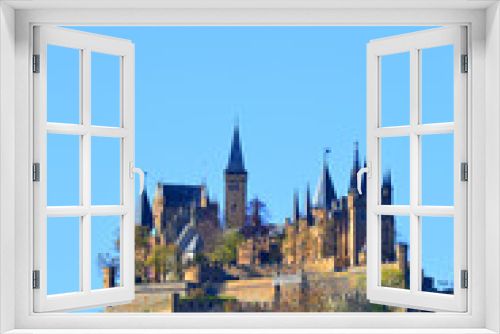 Fototapeta Naklejka Na Ścianę Okno 3D - Burg Hohenzollern