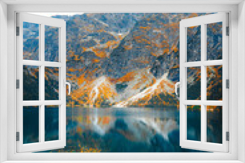 Fototapeta Naklejka Na Ścianę Okno 3D - lake in the mountains