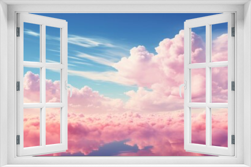 background pink clouds