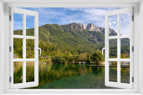 Fototapeta Naklejka Na Ścianę Okno 3D - Lake Jasna in Alps, Slovenia