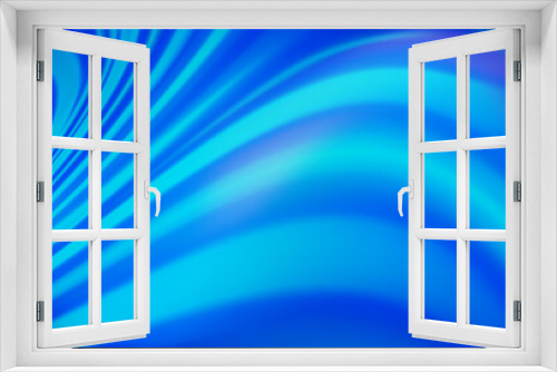 Fototapeta Naklejka Na Ścianę Okno 3D - Light BLUE vector template with lines, ovals.