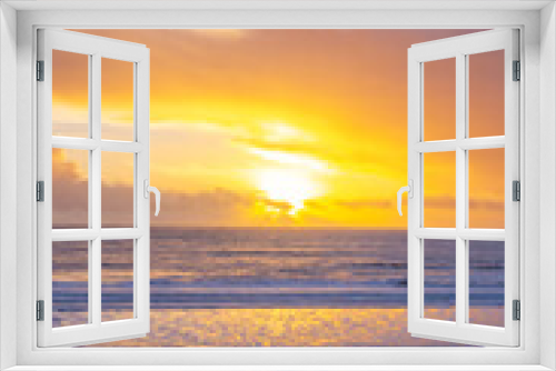 Fototapeta Naklejka Na Ścianę Okno 3D - Sunset, Half Moon Bay, Pacific Ocean