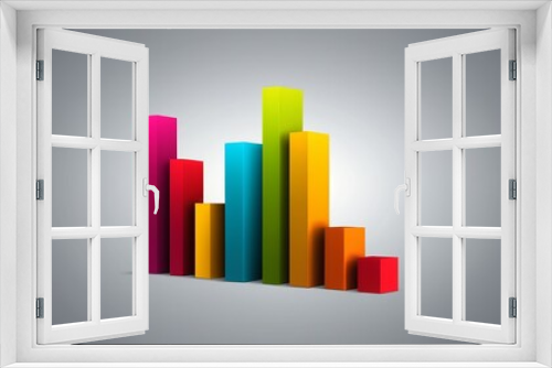 Business Chart Icon: A Vector Illustration of Growth Diagram