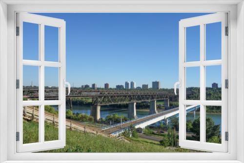 Fototapeta Naklejka Na Ścianę Okno 3D - North Saskatchewan River in Edmonton