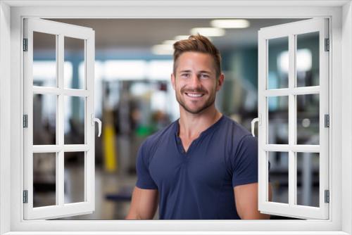 Male physical therapist in a physiotherapy room