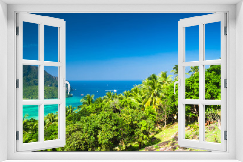 Fototapeta Naklejka Na Ścianę Okno 3D - Palm Island Scenic  Holidays