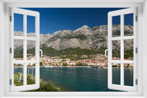 Fototapeta Naklejka Na Ścianę Okno 3D - Baie de Makarska - mer et montagne