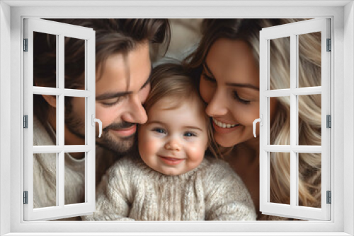 happy family background. AI Generative