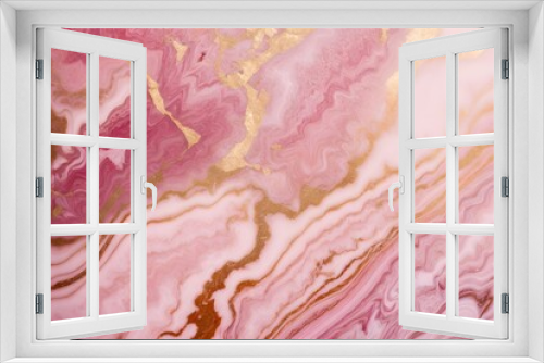 Abstract Background. Pink Gold Marble.