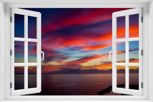 Fototapeta Naklejka Na Ścianę Okno 3D - Mystic sunset over the Puerto mogan