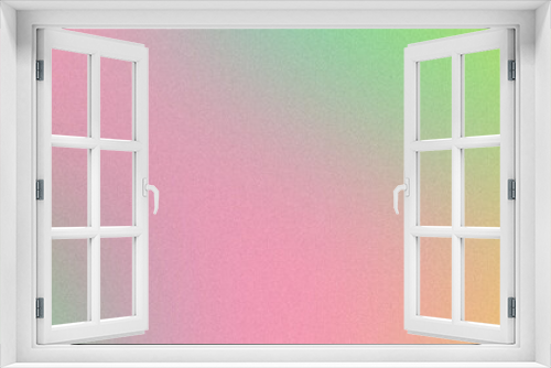 Abstract noisy gradient background of multicolored pastel green pink yellow colors. Color palette, colorful pattern with a soft noise effect. Holographic blurred grainy gradient banner texture