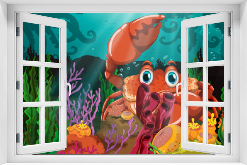 Fototapeta Naklejka Na Ścianę Okno 3D - Crab