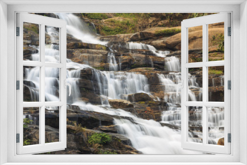 Fototapeta Naklejka Na Ścianę Okno 3D - water fall