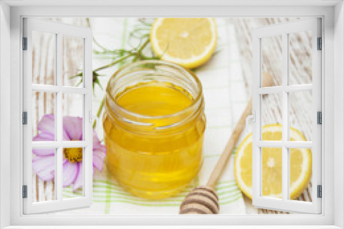 Fototapeta Naklejka Na Ścianę Okno 3D - honey and lemons