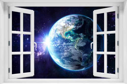 Fototapeta Naklejka Na Ścianę Okno 3D - planet in cosmos - Usa view - Usa