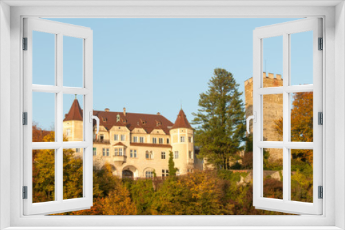 Fototapeta Naklejka Na Ścianę Okno 3D - Medieval European Castle in Autumn