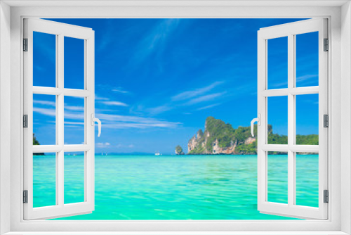 Fototapeta Naklejka Na Ścianę Okno 3D - Wallpaper View Sea Scene