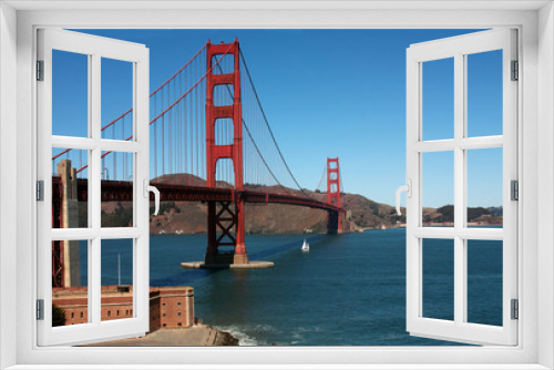 Fototapeta Naklejka Na Ścianę Okno 3D - Golden Gate bridge