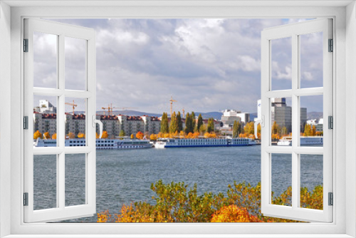 Fototapeta Naklejka Na Ścianę Okno 3D - blick über wien