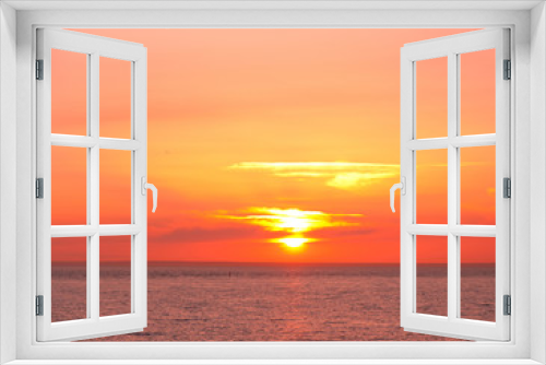 Fototapeta Naklejka Na Ścianę Okno 3D - Horizon Paradise Dawn