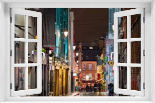Fototapeta Naklejka Na Ścianę Okno 3D - street in Dublin Ireland