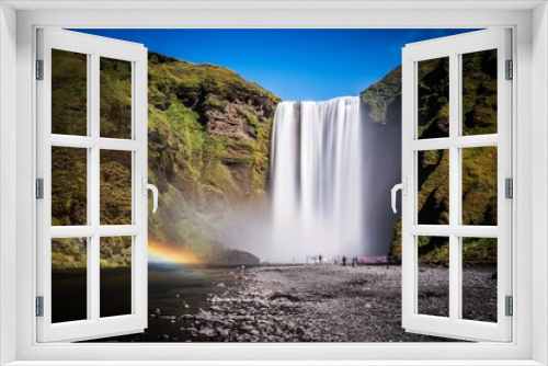 Fototapeta Naklejka Na Ścianę Okno 3D - Skogafoss waterfall in Iceland