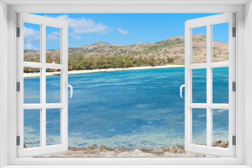 Fototapeta Naklejka Na Ścianę Okno 3D - Baie et pointe Coton, île Rodrigues