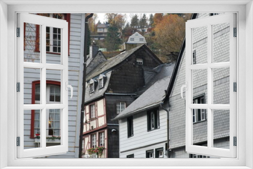 Fototapeta Naklejka Na Ścianę Okno 3D - Historical houses in Monschau, Germany
