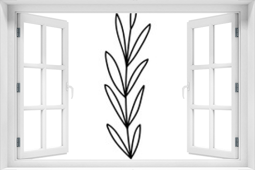 Fototapeta Naklejka Na Ścianę Okno 3D - beautiful flower outline vector