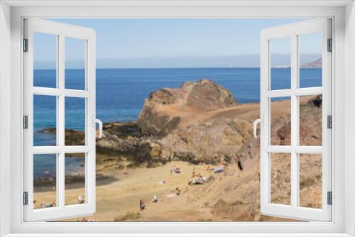 Fototapeta Naklejka Na Ścianę Okno 3D - Lanzarote, Papagayo Beach