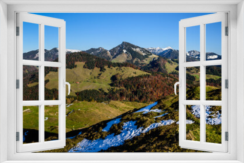 Fototapeta Naklejka Na Ścianę Okno 3D - Bergtour zum Kranzhorn