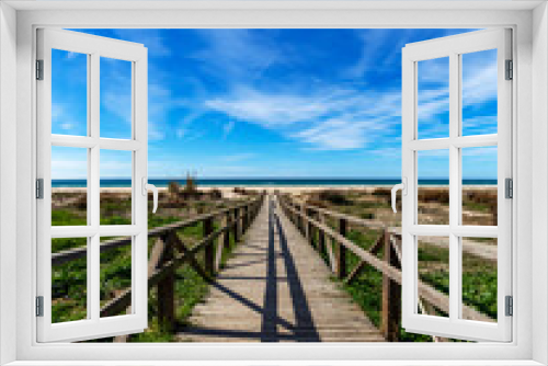 Fototapeta Naklejka Na Ścianę Okno 3D - pasarela al mar