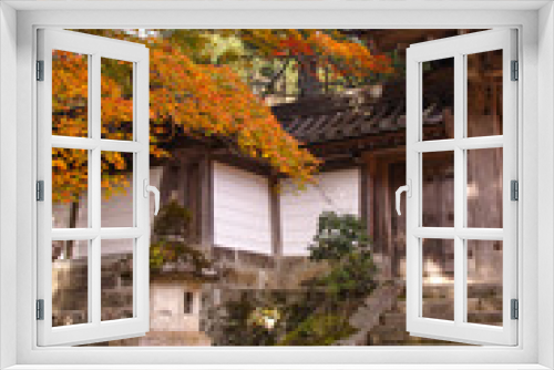 Fototapeta Naklejka Na Ścianę Okno 3D - 嵐山　高雄　西明寺