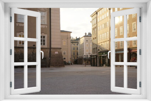 Fototapeta Naklejka Na Ścianę Okno 3D - Residenzplatz Salzburg