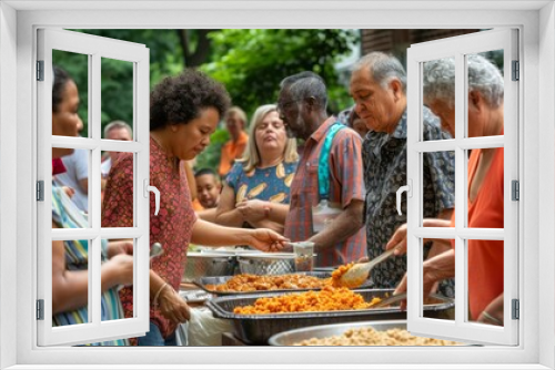 Neighborhood Gathering for Street Dining