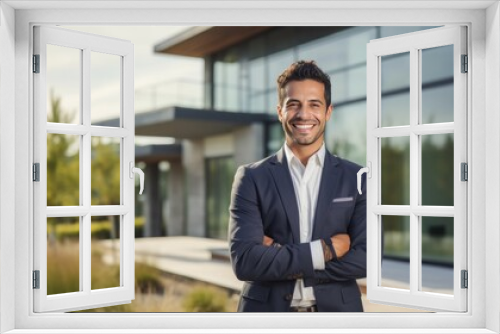 Male real estate agent