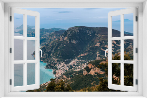 Fototapeta Naklejka Na Ścianę Okno 3D - Amalfi Coast, traveling in Italy, landscapes and nature.