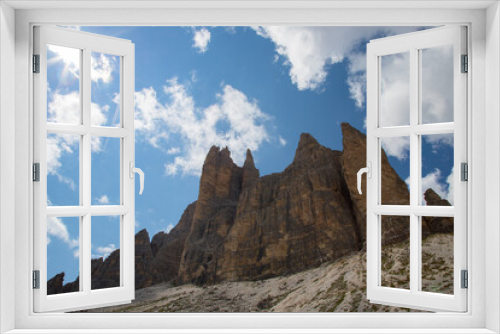 Fototapeta Naklejka Na Ścianę Okno 3D - Tre Cime di Lavaredo, Drei Zinnen, Dolomiti, Dolomites Alps, Italy