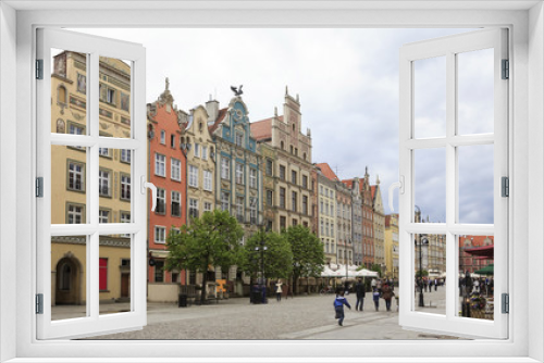 Fototapeta Naklejka Na Ścianę Okno 3D - Długi Targ, Główne Miasto w Gdańsku