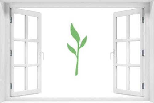 Fototapeta Naklejka Na Ścianę Okno 3D - Green Tea leaves vektor 