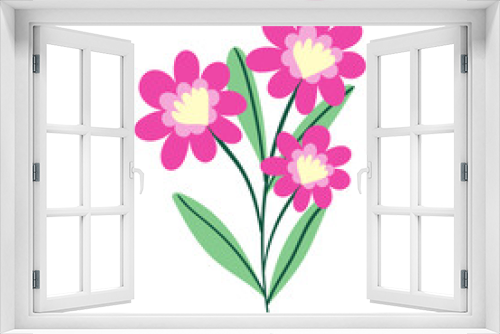 Fototapeta Naklejka Na Ścianę Okno 3D - vector flower object illustration
