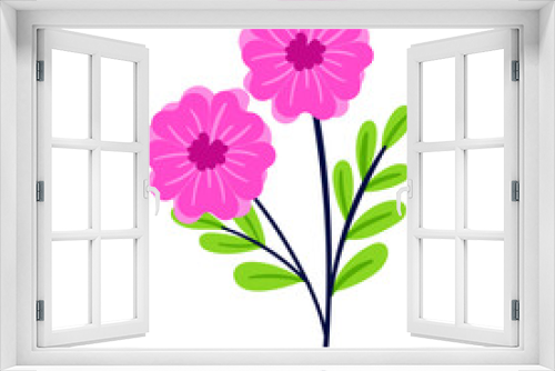 Fototapeta Naklejka Na Ścianę Okno 3D - vector flower object illustration